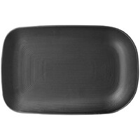Ladelle Linear Texture Platter 32x21cm - Black