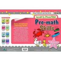 Pre Math Skills Learn and Practice Childrens Activity Book