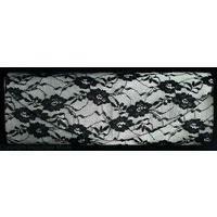 Satin and Black Lace Hard Cased Clutch Purse in Champagne or White