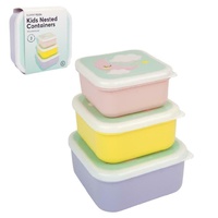 Sunnylife Kids Set of 3 Nested Containers Lunch Box - Wonderland