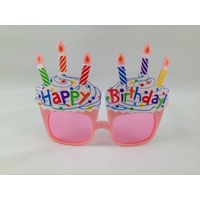 Novelty Dress Up Glasses - Happy Birthday Cupcakes