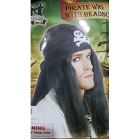 Jack Sparrow Jolly Roger Pirate Wig Halloween Party Costume