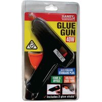40W Hot Melt Glue Gun With 2 Glue Sticks For Arts Crafts Hobby Repairs 40 Watts