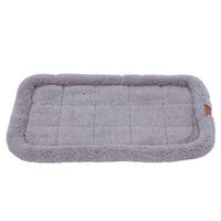 Paws n Claws Pet Puppy Dog Crate Bed Sherpa Soft Plush Kennel House Mat Mattress 90cm x 57cm