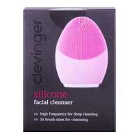Clevinger Silicone Face Cleansing Brush Electric Facial Cleanser Washing Massager Scrubber