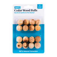 4 x Pack of 16 Cedar Wood Moth Balls Natural Repellent