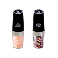Pack of 2 Gravity Sensor Electric Salt and Pepper Spice Grinder
